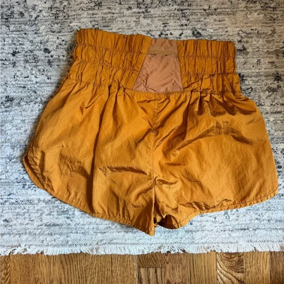 Free people movement gold high waisted shorts - Picture 2 of 2